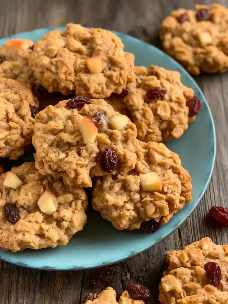 Apple Oatmeal Raisin Cookies