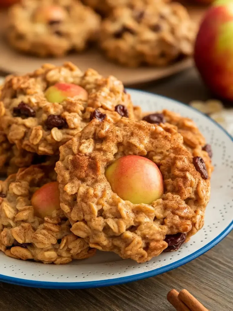 Apple Oatmeal Raisin Cookies