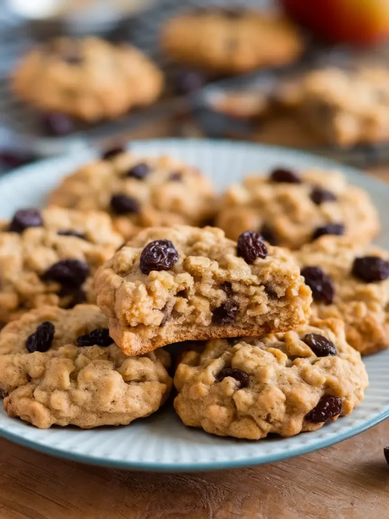 Apple Oatmeal Raisin Cookies