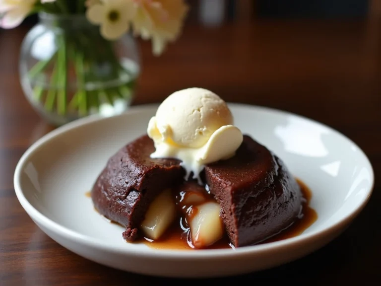 Chocolate Pear Pudding