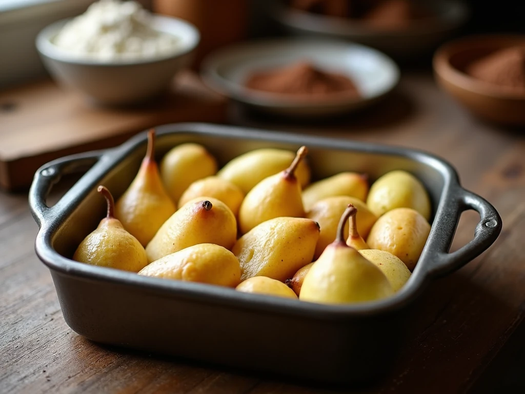 Chocolate Pear Pudding