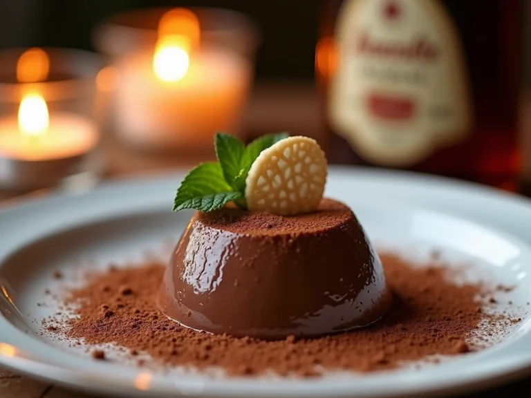 Chocolate Amaretti Puddings