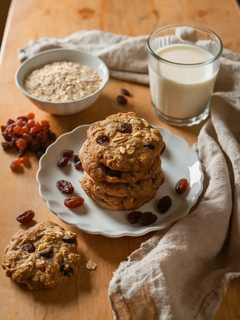 Healthy Oatmeal Raisin Cookies