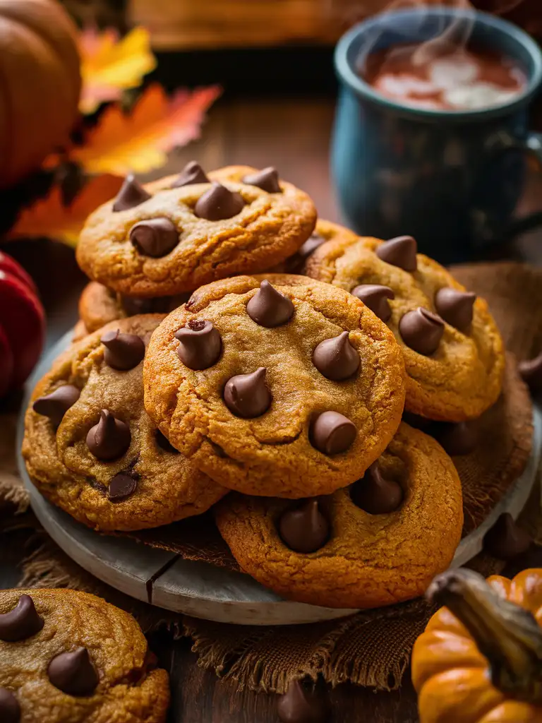 Pumpkin Chocolate Chip Cookies