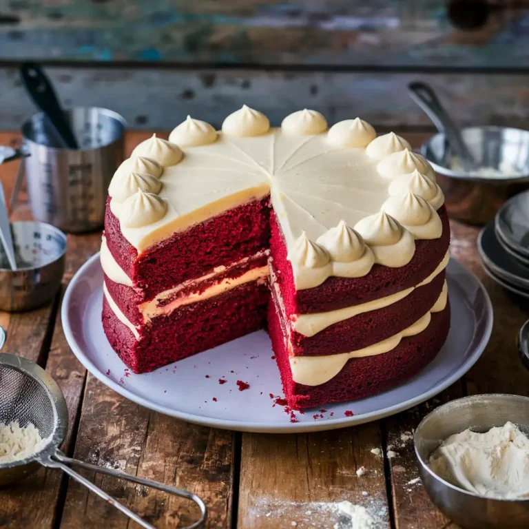 Red Velvet Cheesecake Cake