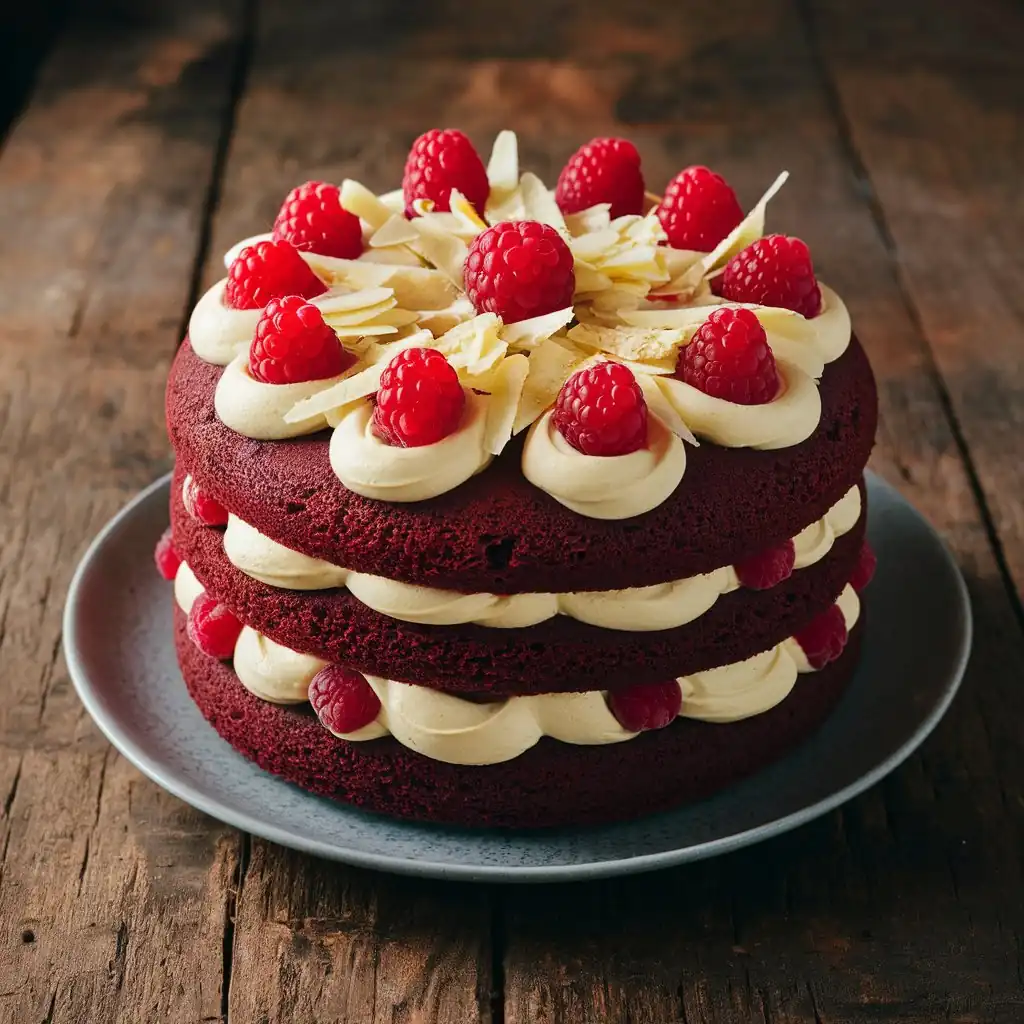 Red Velvet Ice Cream Cake