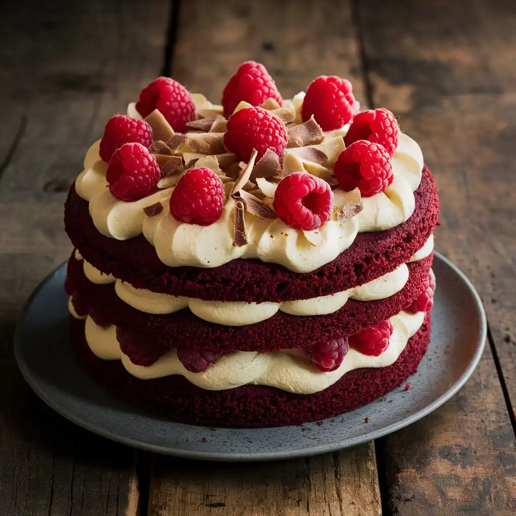 Red Velvet Ice Cream Cake