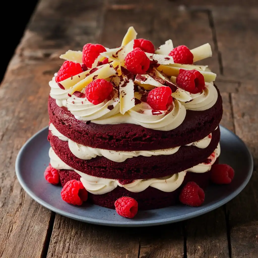 Red Velvet Ice Cream Cake