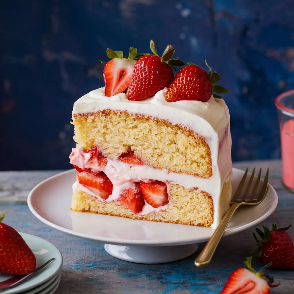 Strawberry Vanilla Cake