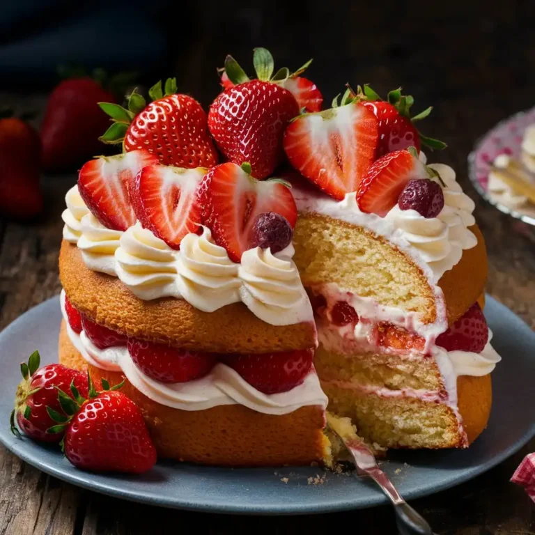 Strawberry Vanilla Cake