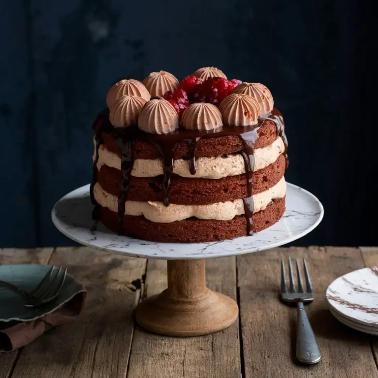 Triple Chocolate Mousse Cake